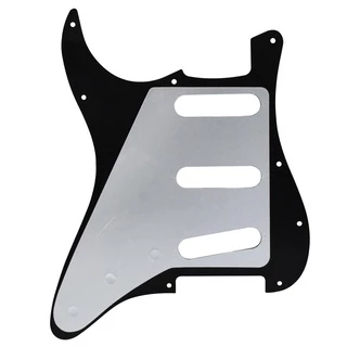 Fleor 11-Hole SSS Guitar Pickguard Pick Guard Scratch Plate & Pickguard Screws for FD ST Guitar Parts, 13 สีให้เลือก