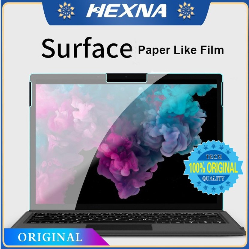 [Hexna] Paperfeel Screen Protector สําหรับ Microsoft Surface Pro 12 11 10 8 9 X 7 6 5 4 3 Surface Go 1 2 3 4 Book แล็ปท็อป 1 2 3 การเขียนเหมือนบนกระดาษ