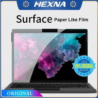 [Hexna] Paperfeel ฟิล์มกันรอยหน้าจอแล็ปท็อป สําหรับ Microsoft Surface Pro 8 9 X 7 6 5 4 3 Surface Go 2 3 Book 1 2 3