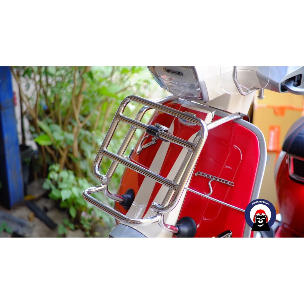 ตะแกรงหน้า Lambretta V200,V125 แบบไม่เจาะตัวรถ