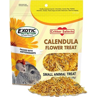 RANDOLPH แรนดอล์ฟ-Exotic Nutrition Calendula Flower Treat (1 oz.) คาเลนดูล่า ฟลาวเวอร์ ทรีส 1 ออนซ์