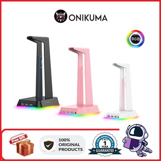 Onikuma St2 Rgb ชุดหูฟังเล่นเกมตั้งโต๊ะพร้อมพอร์ต 3 Usb และ 3.5 มม. Aux