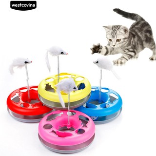 สปริง Mice Crazy Amusement Disk แมวแมวเล่นของขวัญของเล่นกิจกรรม