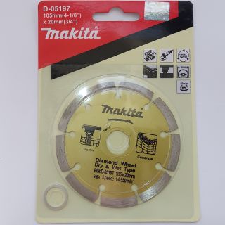 &lt;แท้&gt;ใบตัดกระเบื้อง ใบตัดปูน ใบตัดหินอ่อน ใบตัดแกรนิต 4" Makita D-05197