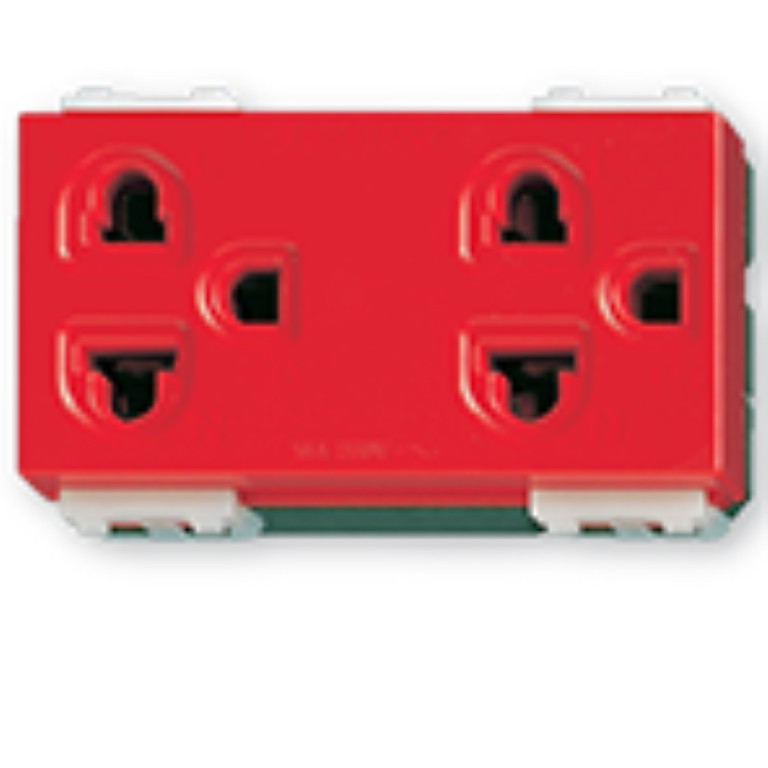 ปลั๊กกราวด์คู่ สีแดง Panasonic WEG15929R