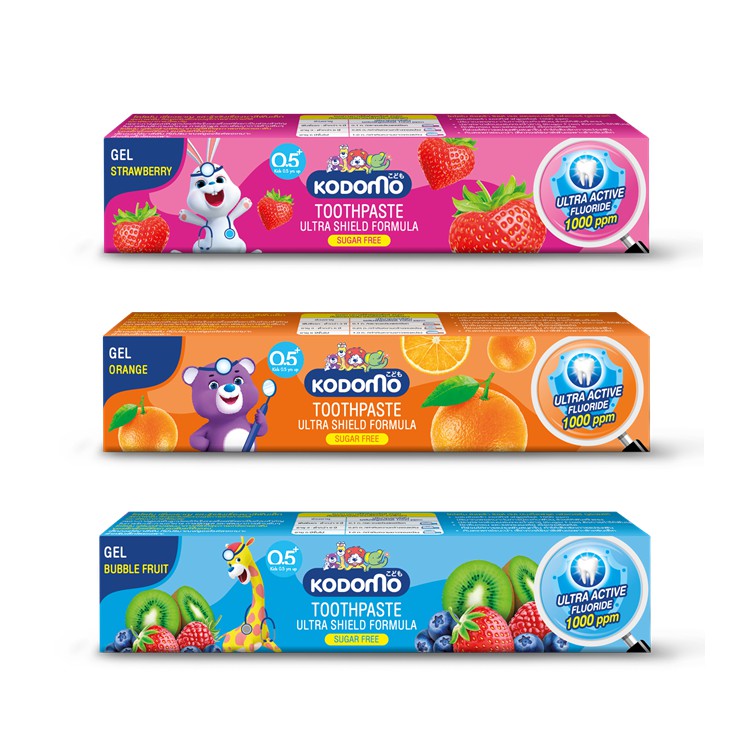 ส่งฟรี KODOMO ยาสีฟันเด็ก โคโดโม ชนิดเจล สูตรอัลตร้า ชิลด์ 40 กรัม 1 หลอด สตรอเบอร์รี่ เก็บเงินปลายทาง