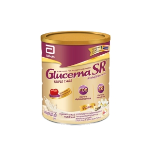 [ขายดี] Glucerna SR นมผง กลูเซอนา เอสอาร์ วานิลลา 850 กรัม 1 กระป๋อง Glucerna SR Vanilla 850g 1 Tin สำหรับผู้ป่วยเบาหวาน