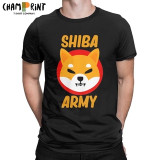 เสื้อยืดผ้าฝ้ายพิมพ์ลายแฟชั่น ขายดี เสื้อยืดลําลอง แขนสั้น คอกลม พิมพ์ลาย Shiba Inu Token Crypto Shib Army Hodler สําหรั