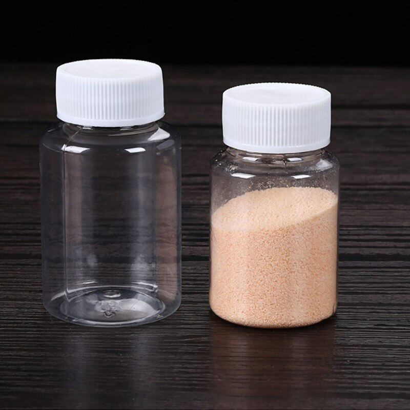 Yni 15ml/20ml/30ml/50ml พลาสติก PET โปร่งใสขวดเปล่าซีลผงยา Vial คอนเทนเนอร์ Reagent บรรจุขวด