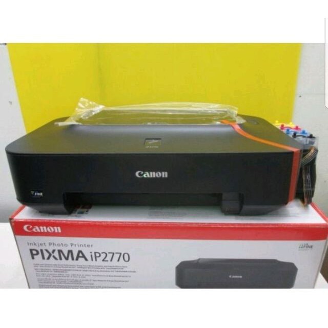 ปริ้นเตอร์ Canon ip2770 เครื่องใหม่ พร้อมติดแท้ง พร้อมหมึก พร้อมใช้งาน
