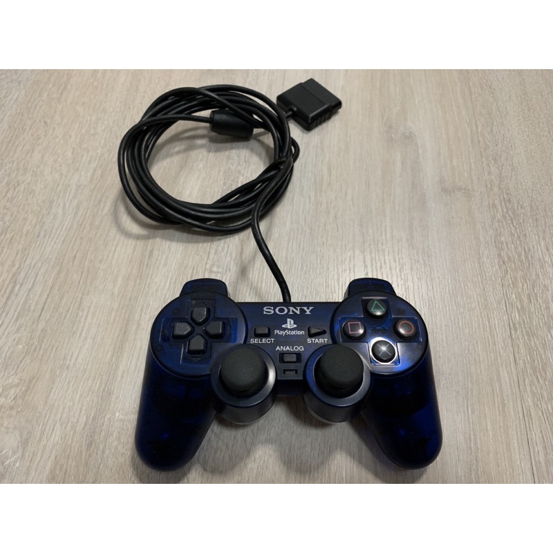 PlayStation 2 จอยเกม มือสอง สีน้ำเงินใส