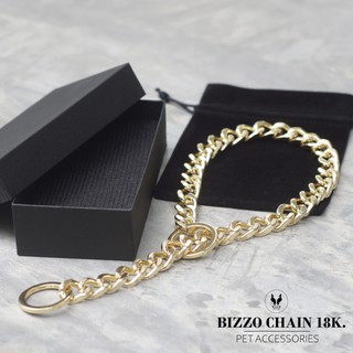 โซ่สุนัข โซ่กระตุก BIZZO Chains Gold18k