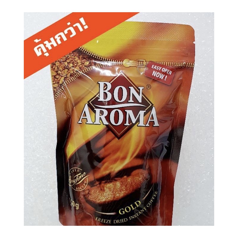 กาแฟบอนอโรม่า Bon Aroma Gold กาแฟสำเร็จรูป ถุงเติม 100 กรัม(ถุงซิปช็อค)