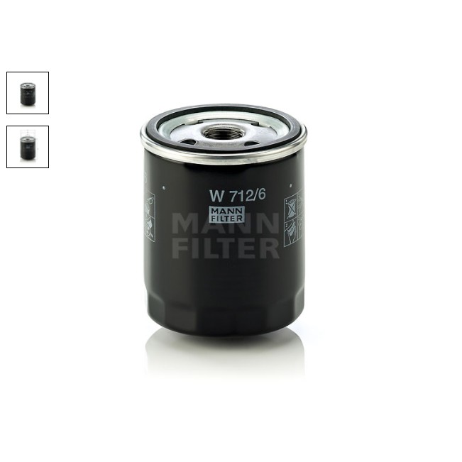 ไส้กรองน้ำมันเครื่อง  BMW E30,E28 (OE:11421258039) W712/6 114121272604/S14 MANN  กรองน้ำมัน บีเอ็ม 8