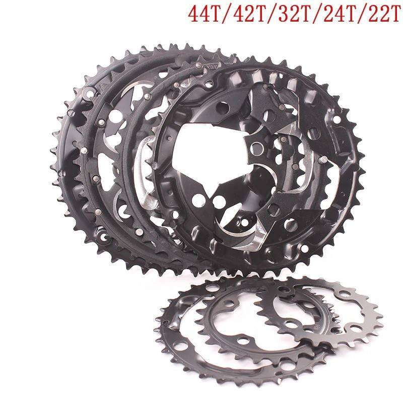 ใบจานจักรยาน ใบจานหน้าจักรยาน เสือภูเขา BCD104 22T/24T/26T/28T/32T/42T/44T Steel 36T/38T AL