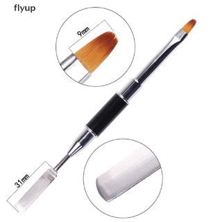 Flyup UV polygel poly เจลปากกาเพ้นท์เล็บชิ้นแปรงสองหัวหั่นรูปร่างเครื่องมือยาทาเล็บ