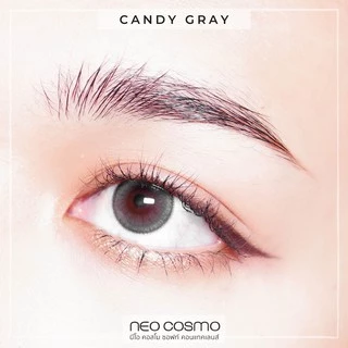 Candy Gray / คอนแทคเลนส์ Neo Cosmo สีเทาสไตล์เกาหลี มีขอบดำบางๆ ขนาดมินิ มีส่งด่วนใน กทม.