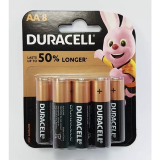 ถ่านalkaline Duracell 1.5Vเลือกขนาด AA 8 ก้อน ของแท้