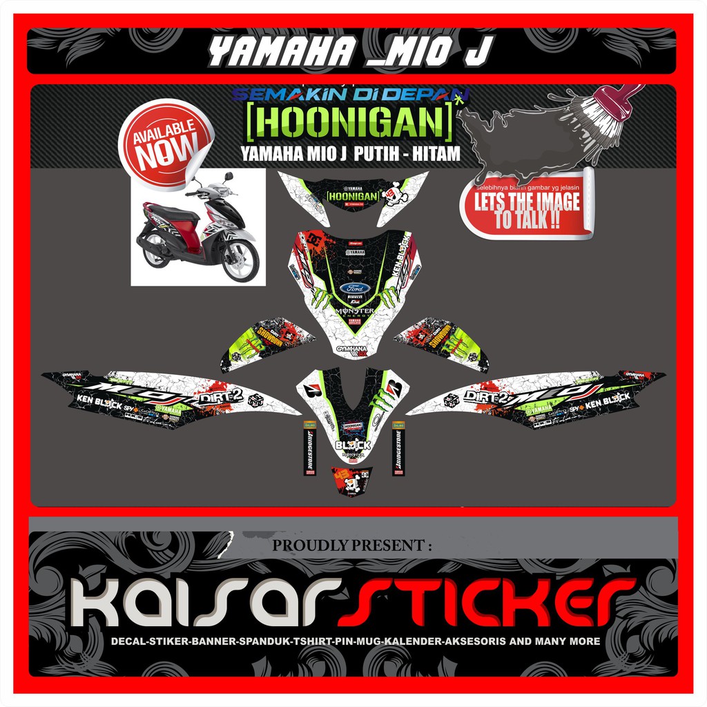 MIO J DECAL STICKER / MIO J DECAL / MIO J STICKER