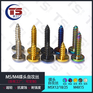 Ts สกรูเกลียวไทเทเนียมอัลลอย M5X12 15 20 M4X15 สําหรับรถจักรยานยนต์