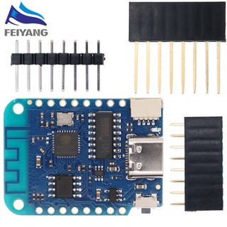 บอร์ดอินเตอร์เน็ตไร้สาย D1 Mini V4.0.0 TYPE-C USB WEMOS ESP8266 galaxy4 MB MicroPython Nodemcu Arduino