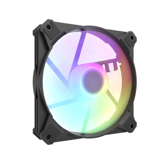 AIGO darkFlash Infinity 8 PWM ARGB 12cm Casing Fan (Daisy Chain) - สีดํา