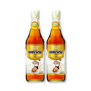 หอยนางรมฉลากทอง น้ำปลา ขวดแก้ว 700 มล. x 2 ขวด Oyster Label Gold Fish Sauce 700ml glass bottle x 2 bottles