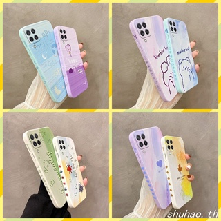 เคส Samsung A22 5G  M22 4G ภาพวาดสีน้ำมัน ซิลิโคนใบเมเปิ้ล เคสโทรศัพท์ Samsung A22 4G Case