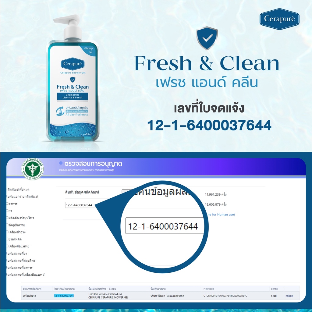 Cerapure (เซราพิวเร่) สบู่เหลว ชาวเวอร์เจล เจลอาบน้ำ ผิวสะอาด สดชื่นยาวนาน พร้อมส่ง 400 ml ของแท้ - รูปที่ 3