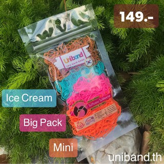 ยางรัดผมเกาหลี Uniband [ถุงใหญ่ / เส้นจิ๋ว / สีไอศครีม, Big Pack / Mini / Ice Cream] ยางไม่กินผม ไม่ดีดขาดง่าย