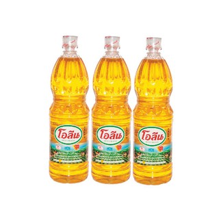 โอลีน น้ำมันปาล์มขวด 1 ลิตร x 3 ขวด Olein palm oil, 1 liter x 3 bottles