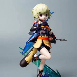 โมเดลฟิกเกอร์ NS3 Genshin Impact Sayu Action Figure Blue Fish Ninja Kunai ของเล่นสําหรับเด็ก ตกแต่งบ้าน เก็บสะสม ของขวัญ