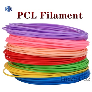 ปากกาเส้นใยพลาสติก PCL 3d อุณหภูมิต่ํา 1.75 มม. 5 ม. ใช้ซ้ําได้ สําหรับเครื่องพิมพ์