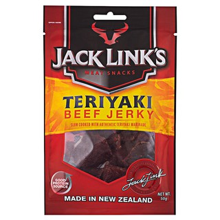 แจ๊คลิงค์เนื้อปรุงรสเทอริยากิ 50กรัม Jack Beef Ball Teriyaki Flavor 50g.