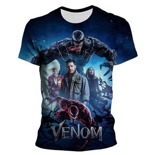 ใหม่ เสื้อยืด พิมพ์ลายการ์ตูนอนิเมะ We Are Venom Superhero 3 มิติ แฟชั่นสําหรับผู้ชาย และผู้หญิง