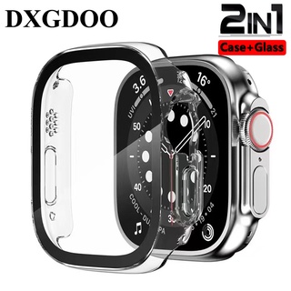 Dxgdoo เคสนาฬิกาข้อมือ กระจกนิรภัย กันรอยหน้าจอ สําหรับ Apple Watch Ultra 49 มม. IWatch Series 8 7 6 45 มม. 44 มม.