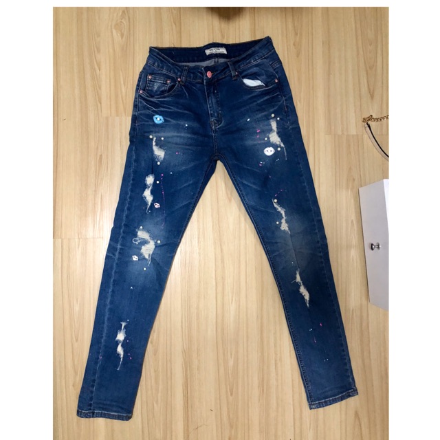 ยีนส์ ป้ายCC Club เอว26-27 size sm