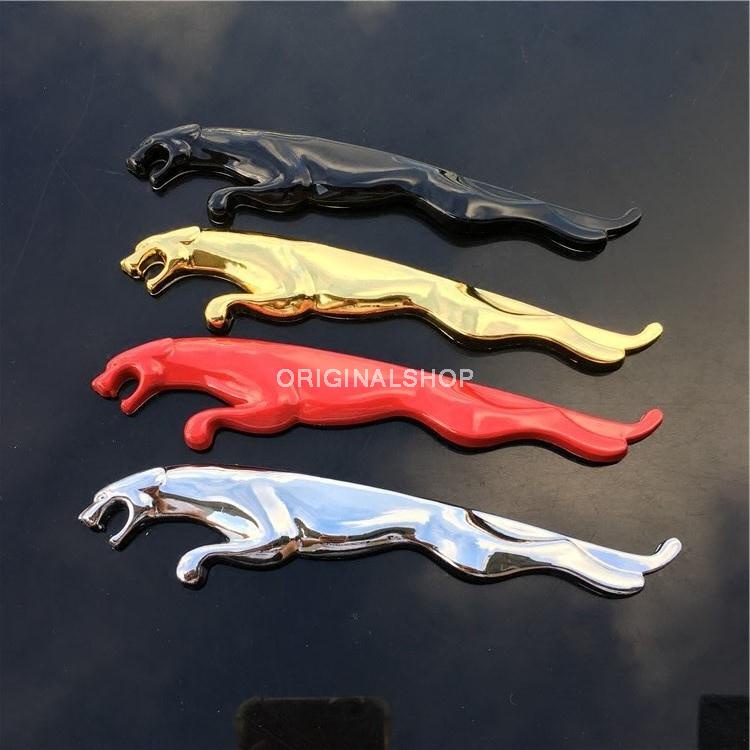 JAGUAR โลโก้รถ XJ XF XJL JAGUAR JAGUAR โลโก้ภาษาอังกฤษเสือดาว ด้านหลังป้ายคุณภาพดี