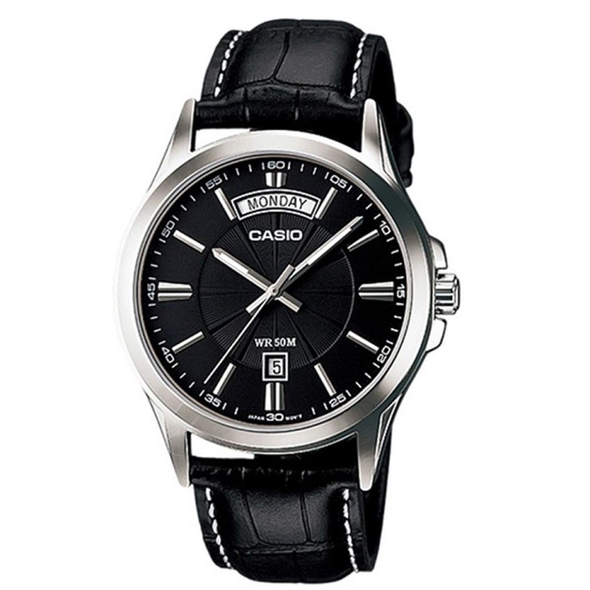 Casio Watch - รุ่น MTP-1370L-1AV สีดำ
