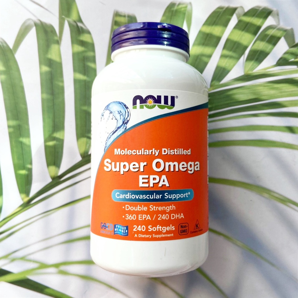 ซุปเปอร์โอเมก้า Molecularly Distilled Super Omega EPA 240 Softgels (Now  Foods®) สนับสนุนหัวใจและหลอดเลือด | Shopee Thailand