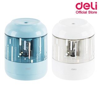 Deli H508 Electric Pencil Sharpener เครื่องเหลาดินสอไฟฟ้า แบบใส่ถ่าน กบเหลาดินสออัตโนมัติ เครื่องเหลาดินสอ เครื่องเขียน กบ ดินสอ