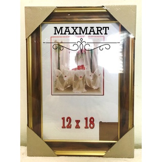 [พร้อมส่ง] กรอบรูปลายไม้สีเข้ม ขนาด 12x18 นิ้ว หรือ 30.5x45.7 เซนติเมตร ขอบหนา