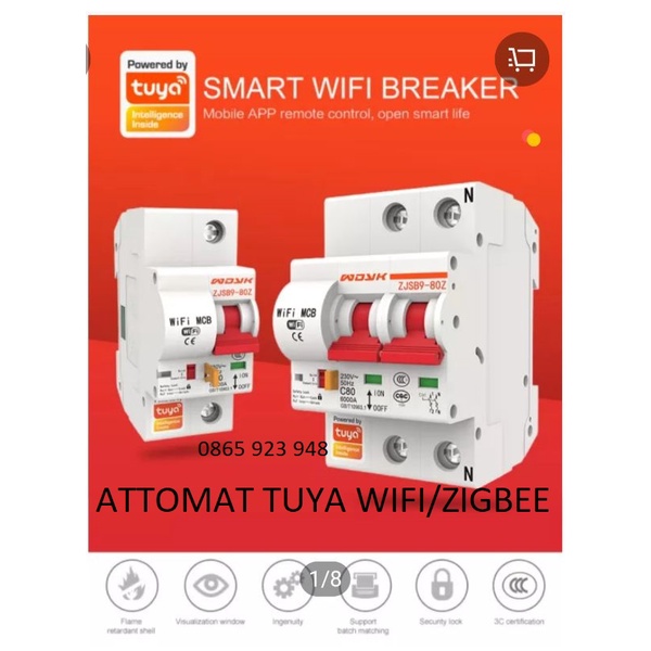 Tuya Smart Wifi/Zigbee Aptomat - General Ace - Wifi Smart Circuit Breaker /Zigbee Tuya/Smart Life Sy