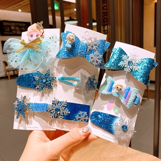 กิ๊บติดผมเด็ก เครื่องประดับผม Aisha ที่คาดผมโบว์กิ๊บมงกุฎkid Hairpins Frozen  Aisha Headdress Hairpinclip