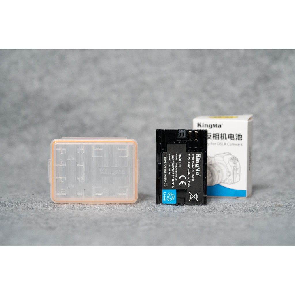 KingMa แบตเตอรี่ Canon LP-E6 สำหรับกล้องCanon EOS 5D MK III 5D MK II 6D 6DMKII 7D 7D MKII 70D 60D