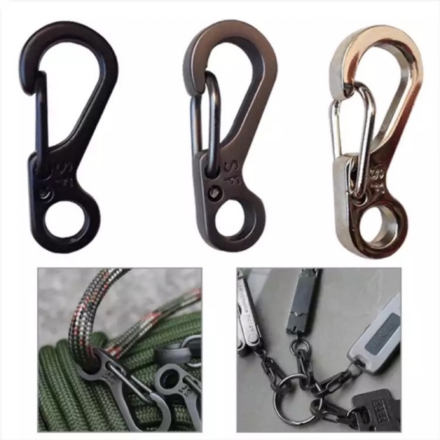 พวงกุญแจ Carabiner SF เอนกประสงค์ขนาดเล็ก