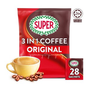 Super Coffee กาแฟ ซุปเปอร์คอฟฟี่  รสชาติเข้มข้น หอมกาแฟ นำเข้าจากมาเลเซีย