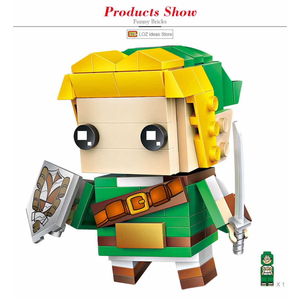 ตัวต่อ Loz Mini Brick Headz ชุด Super Hero Link จำนวนตัวต่อ 154  ชิ้น_Loz 1424
