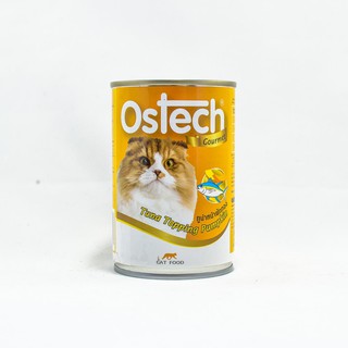 Ostech Gourmet ออสเทค อาหารกระป๋องกัวเม่ สำหรับแมว รสทูน่าหน้าฟักทอง ขนาด 400 g.