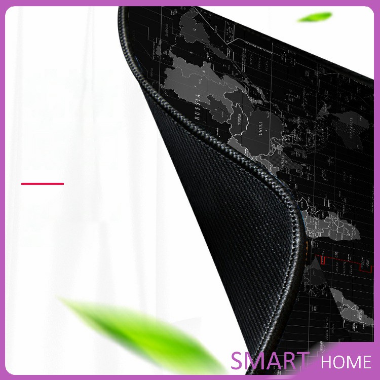 SMART แผ่นรองเมาส์แผนที่โลก แผ่นรองเมาส์กันลื่น มี 2 ขนาด  mouse pad